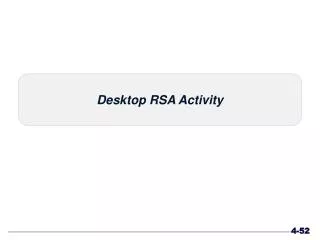 Desktop RSA Activity