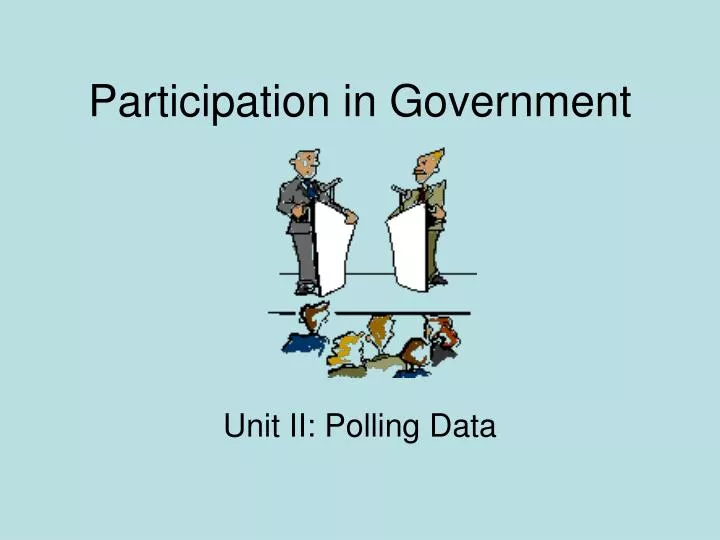 participation in government