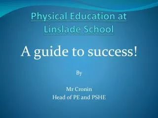 Physical Education at Linslade School
