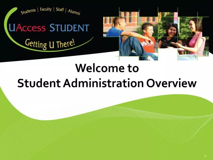 welcome to student administration overview