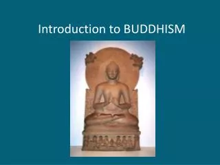 introduction to buddhism