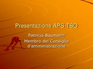 presentazione aps tso