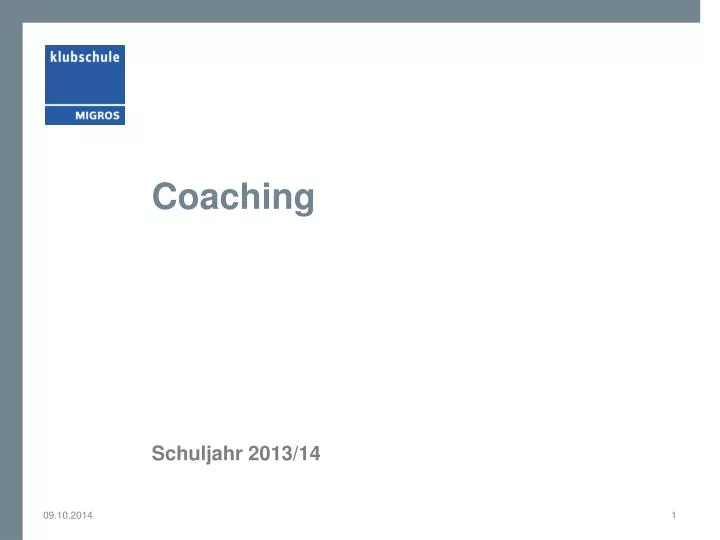 coaching