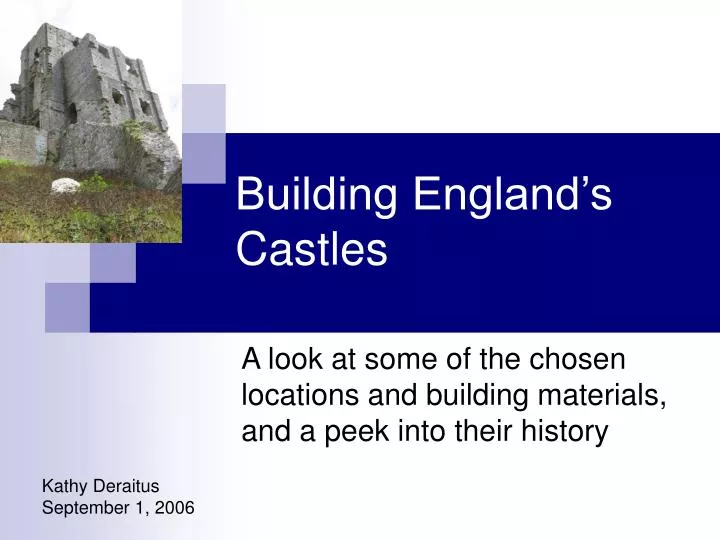 building england s castles