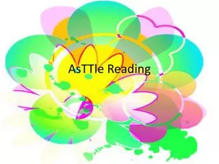 asttle reading