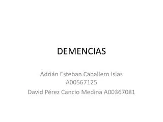 demencias