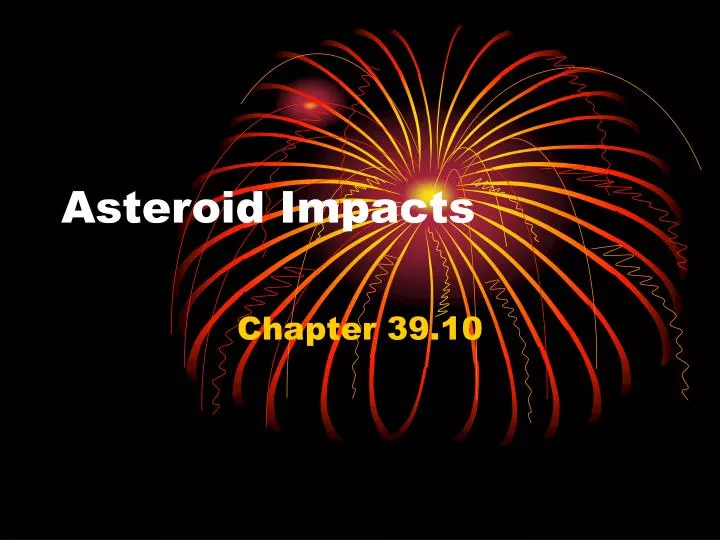 asteroid impacts