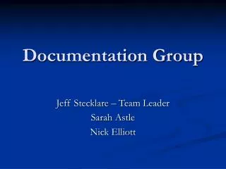 Documentation Group