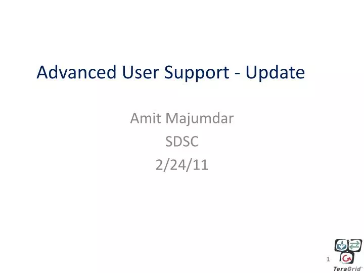 advanced user support update