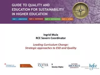 Ingrid Mula RCE Severn Coordinator Leading Curriculum Change:
