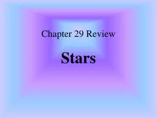 Chapter 29 Review