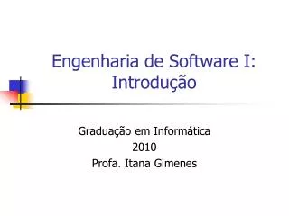 engenharia de software i introdu o