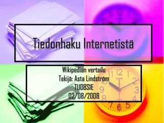 tiedonhaku internetist