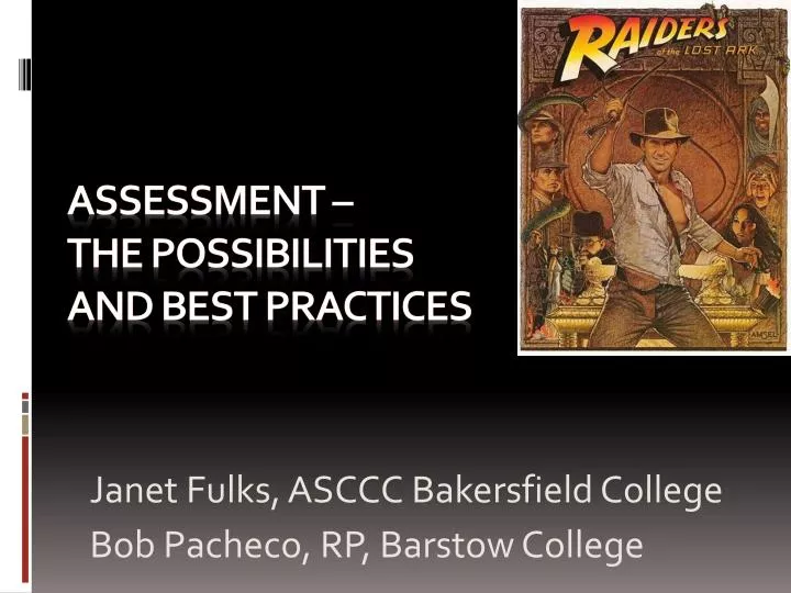assessment the possibilities and best practices