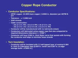 Copper Rope Conductor