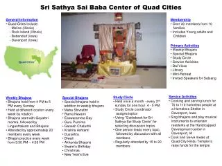 Sri Sathya Sai Baba Center of Quad Cities