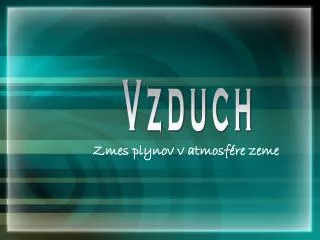 zmes plynov v atmosf re zeme