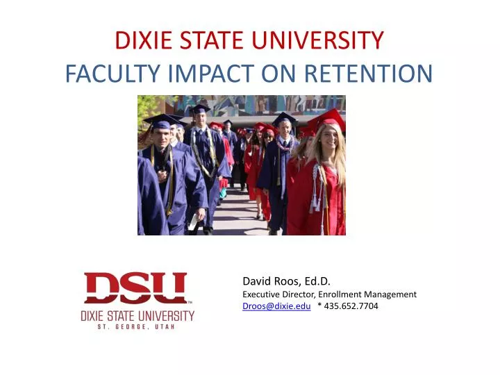 dixie state university faculty impact on retention