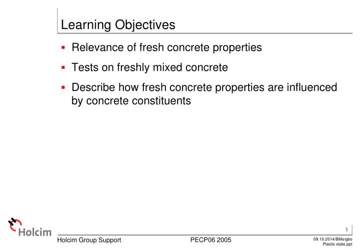 learning objectives