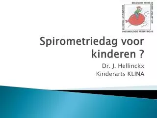 spirometriedag voor kinderen