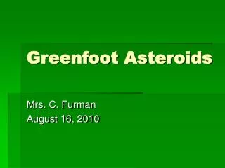 Greenfoot Asteroids