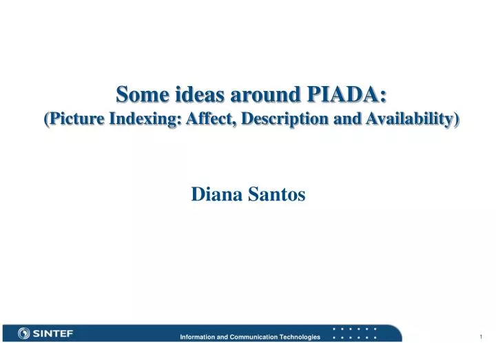 some ideas around piada picture indexing affect description and availability