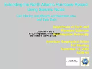 Extending the North Atlantic Hurricane Record Using Seismic Noise