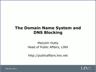 The Domain Name System and DNS Blocking