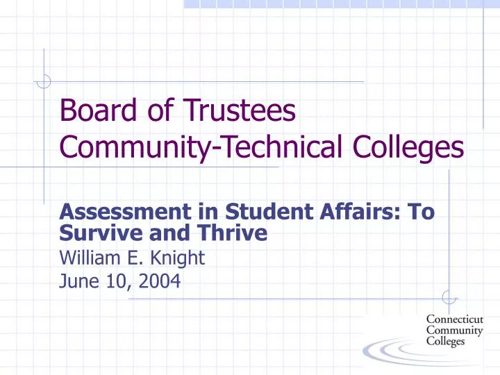 board of trustees community technical colleges