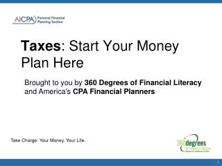 Taxes : Start Your Money Plan Here