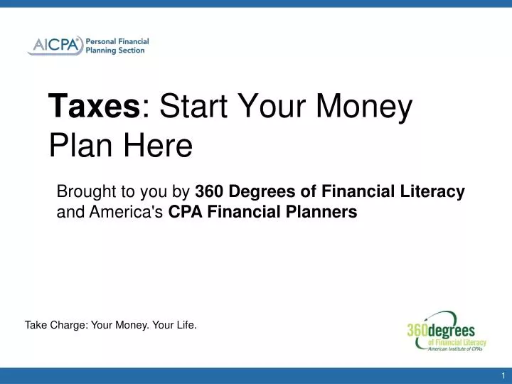 taxes start your money plan here