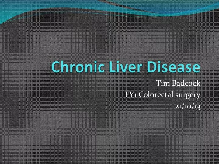 chronic liver disease