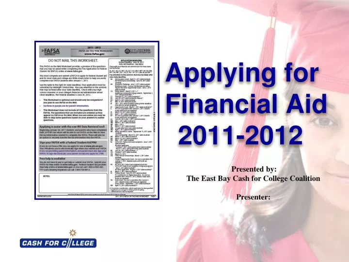 applying for financial aid 2011 2012