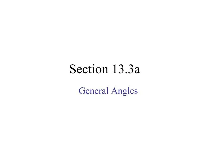 section 13 3a