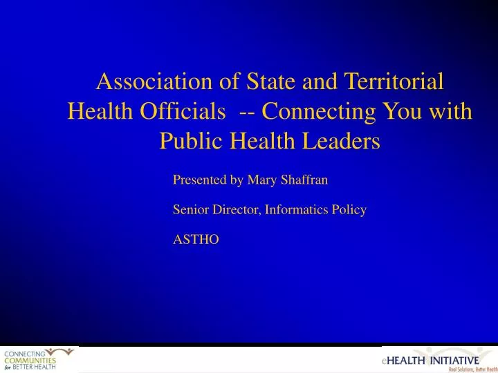 association of state and territorial health officials connecting you with public health leaders