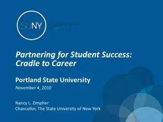 Partnering for Student Success: Cradle to Career
