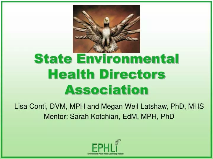 state environmental health directors association