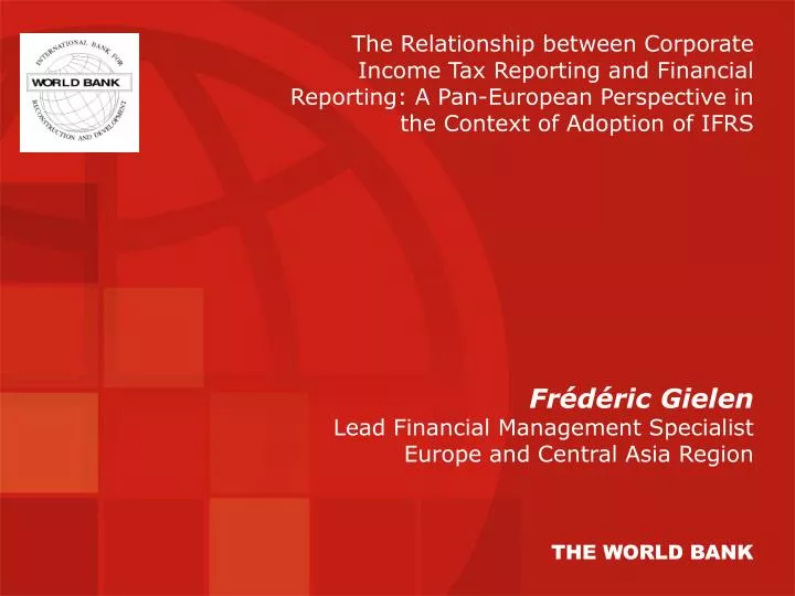 fr d ric gielen lead financial management specialist europe and central asia region