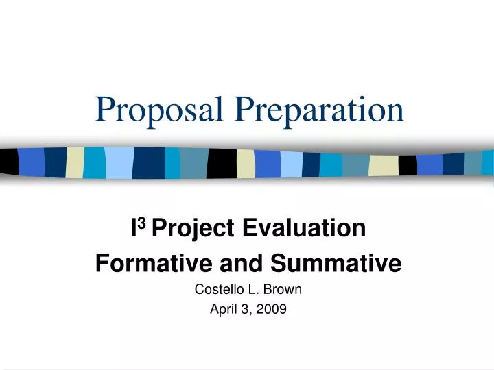 proposal preparation