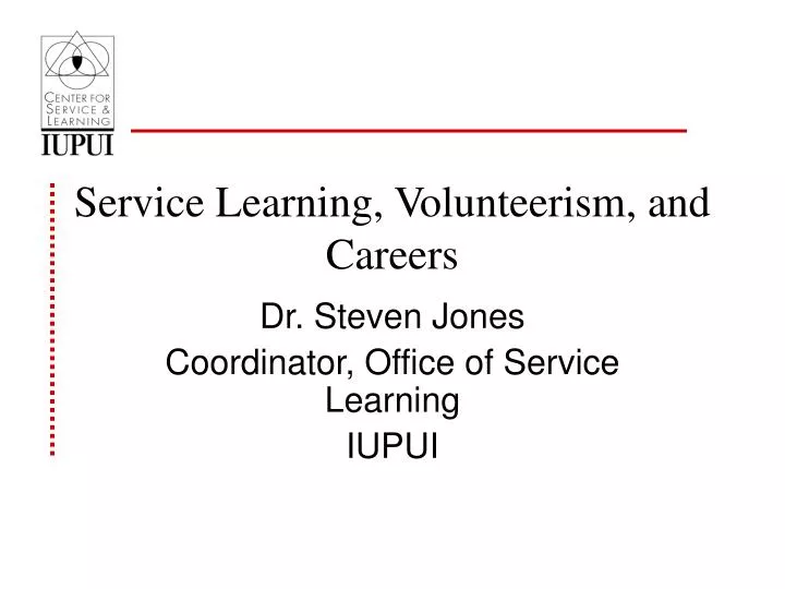 service learning volunteerism and careers