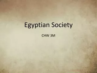 Egyptian Society