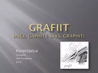 grafiit ingl gaphite saks graphit