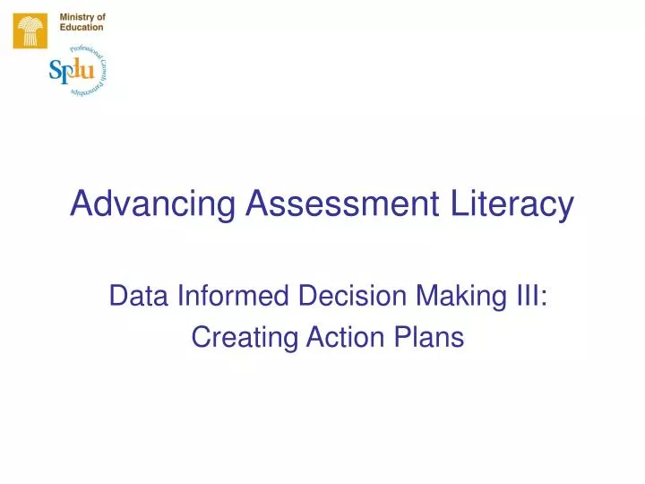 advancing assessment literacy