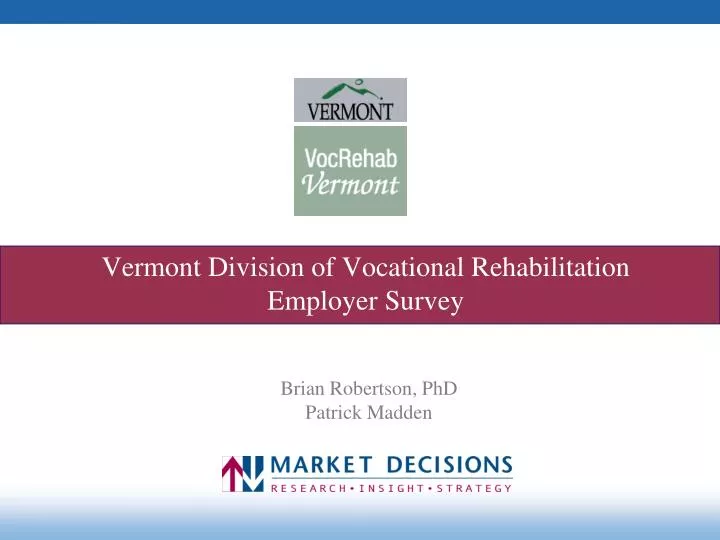 vermont division of vocational rehabilitation employer survey