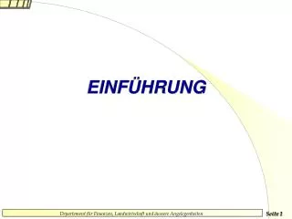einf hrung