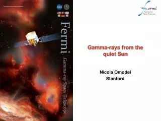 Gamma-rays from the quiet Sun