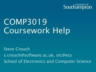 COMP3019 Coursework Help