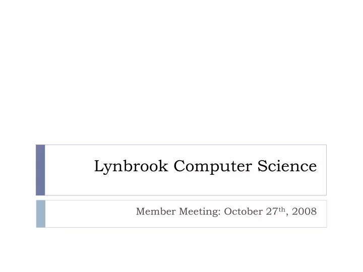 lynbrook computer science