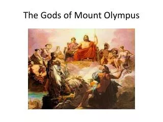 The Gods of Mount Olympus