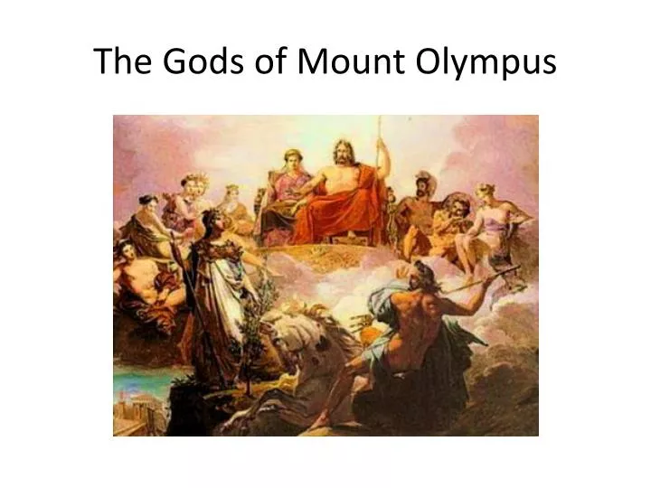 the gods of mount olympus